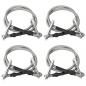 Preview: ARDEBO.de - Seile mit Karabiner 4 Stk. Gummi