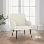 Preview: ARDEBO.de - Sessel Creme 63x76x80 cm Samt