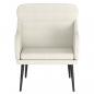 Preview: Sessel Creme 63x76x80 cm Samt