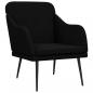 Preview: Sessel Schwarz 63x76x80 cm Stoff