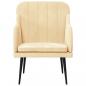 Preview: Sessel Creme 63x76x80 cm Samt