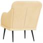 Preview: Sessel Creme 63x76x80 cm Samt