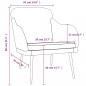 Preview: Sessel Creme 63x76x80 cm Samt