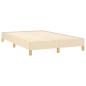 Preview: ARDEBO.de - Boxspringbett mit Matratze & LED Creme 120x190 cm Stoff