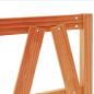 Preview: Kopfteil Wachsbraun 135 cm Massivholz Kiefer