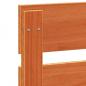 Preview: Kopfteil Wachsbraun 135 cm Massivholz Kiefer