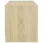 Preview: TV-Schrank mit Glastüren Sonoma-Eiche 68x37x42 cm