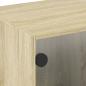 Preview: TV-Schrank mit Glastüren Sonoma-Eiche 68x37x42 cm