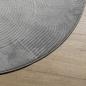 Preview: Teppich IZA Kurzflor Skandinavischer Look Grau Ø 120 cm