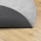 Preview: Teppich IZA Kurzflor Skandinavischer Look Grau Ø 120 cm