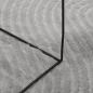Preview: Teppich IZA Kurzflor Skandinavischer Look Grau Ø 120 cm