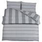 Preview: Bettwäsche-Set Grau 200x220 cm Baumwolle