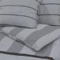 Preview: Bettwäsche-Set Grau 200x220 cm Baumwolle
