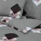 Preview: Bettwäsche-Set Grau 260x240 cm Baumwolle