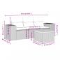 Preview: 4-tlg. Garten-Sofagarnitur mit Kissen Beige Poly Rattan