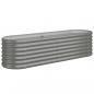 Preview: Hochbeet Pulverbeschichteter Stahl 152x40x36 cm Grau