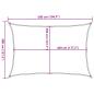 Preview: Sonnensegel 160 g/m² Creme 4x5 m HDPE 