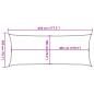 Preview: Sonnensegel 160 g/m² Weiß 2x4,5 m HDPE