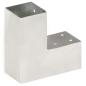 Preview: Pfostenverbinder L-Form Verzinktes Metall 71 x 71 mm