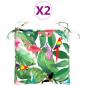 Preview: Stuhlkissen 2 Stk. Mehrfarbig 50x50x7 cm Oxford-Gewebe