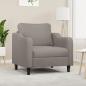 Preview: ARDEBO.de - Sessel Taupe 60 cm Stoff