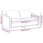 Preview: 2-Sitzer-Sofa Weinrot 140 cm Stoff