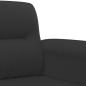 Preview: 3-Sitzer-Sofa Schwarz 180 cm Mikrofasergewebe