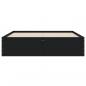 Preview: Bettgestell mit Schubladen Schwarz 120x200 cm Holzwerkstoff