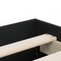 Preview: Bettgestell mit Schubladen Schwarz 120x200 cm Holzwerkstoff