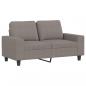 Preview: 2-Sitzer-Sofa Taupe 120 cm Stoff