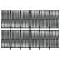 Preview: Paravent 6-tlg. Schwarz Poly Rattan