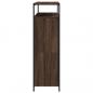 Preview: Schuhschrank mit 4 Klappen Braun Eiche-Optik 100x34x112 cm