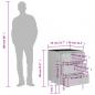 Preview: Gartenschrank Grau 55x59x80 cm Poly Rattan