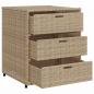 Preview: Gartenschrank Beige 55x59x69 cm Poly Rattan