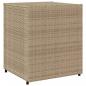 Preview: Gartenschrank Beige 55x59x69 cm Poly Rattan
