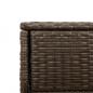 Preview: Gartenschrank Braun 105x55x113 cm Poly Rattan