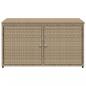 Preview: Gartenschrank Beige 110x55x60,5 cm Poly Rattan