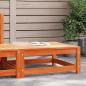 Preview: ARDEBO.de - Gartenhocker Wachsbraun 70x70x30 cm Massivholz Kiefer