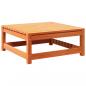 Preview: Gartenhocker Wachsbraun 70x70x30 cm Massivholz Kiefer