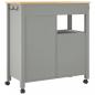 Preview: Küchenwagen MONZA 84x40x90 cm Massivholz Kiefer