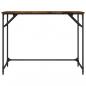 Preview: Schreibtisch Räuchereiche 100x45x76 cm Holzwerkstoff und Stahl