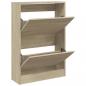 Preview: Schuhschrank Sonoma-Eiche 60x21x87,5 cm Holzwerkstoff
