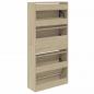 Preview: Schuhschrank Sonoma-Eiche 60x21x125,5 cm Holzwerkstoff