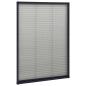 Preview: Insektenschutz-Plissee für Fenster Aluminium Anthrazit 80x120cm
