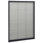 Preview: Insektenschutz-Plissee für Fenster Aluminium Anthrazit 80x120cm