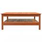 Preview: Couchtisch Wachsbraun 100x100x40 cm Massivholz Kiefer