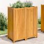 Preview: ARDEBO.de - Pflanzkübel mit Einlage 84x42x100 cm Massivholz Akazie