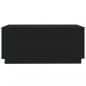 Preview: Couchtisch mit LED-Leuchten Schwarz 90x50x40 cm