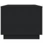 Preview: Couchtisch mit LED-Leuchten Schwarz 90x50x40 cm