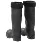 Preview: Gummistiefel mit Herausnehmbarem Innenfutter Schwarz Gr. 39 PVC